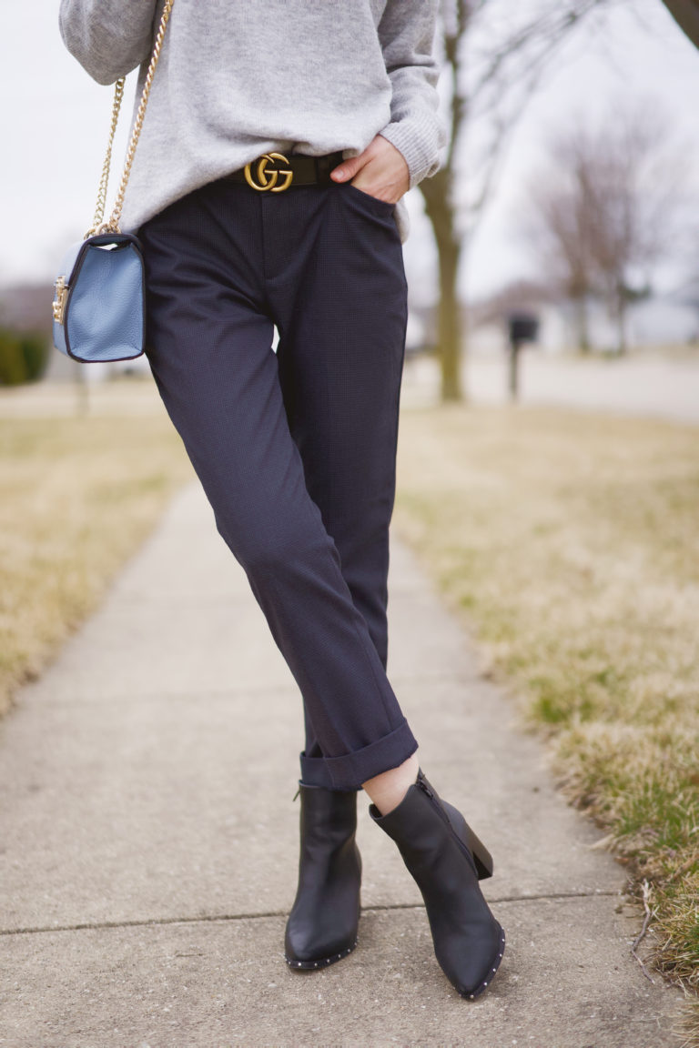 How To Style Dress Pants For Spring - The Dark Plum