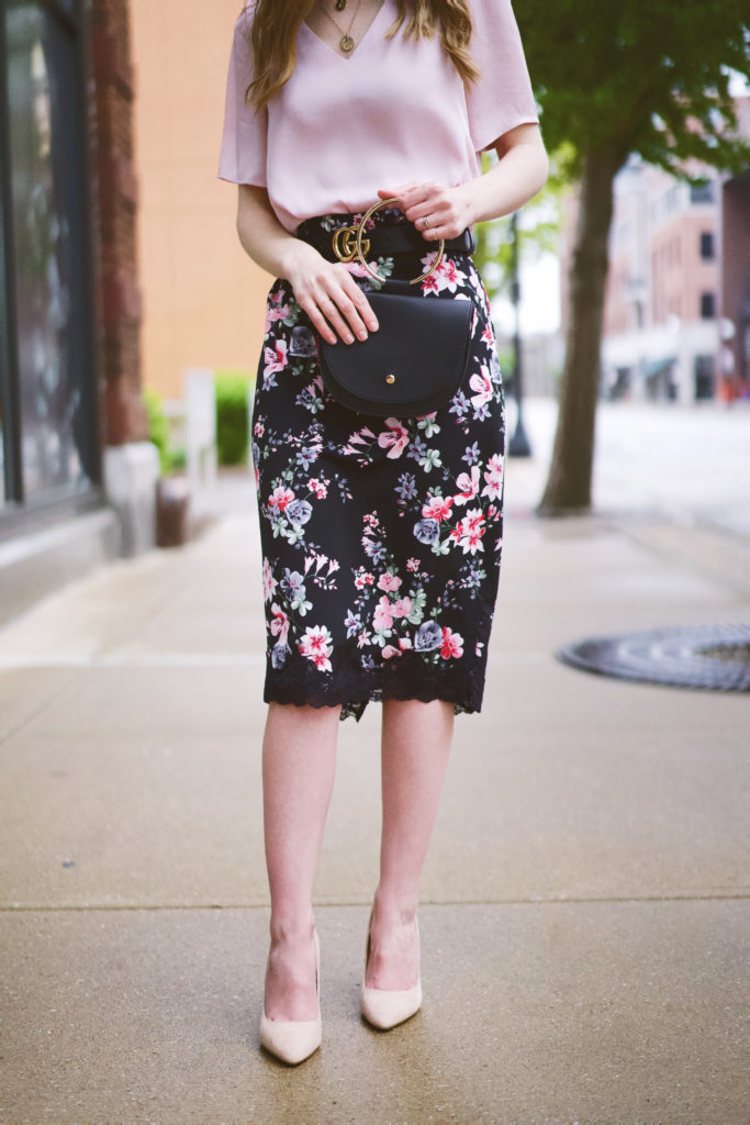 Pencil Skirt Outfit For Work - The Dark Plum How To Wear It