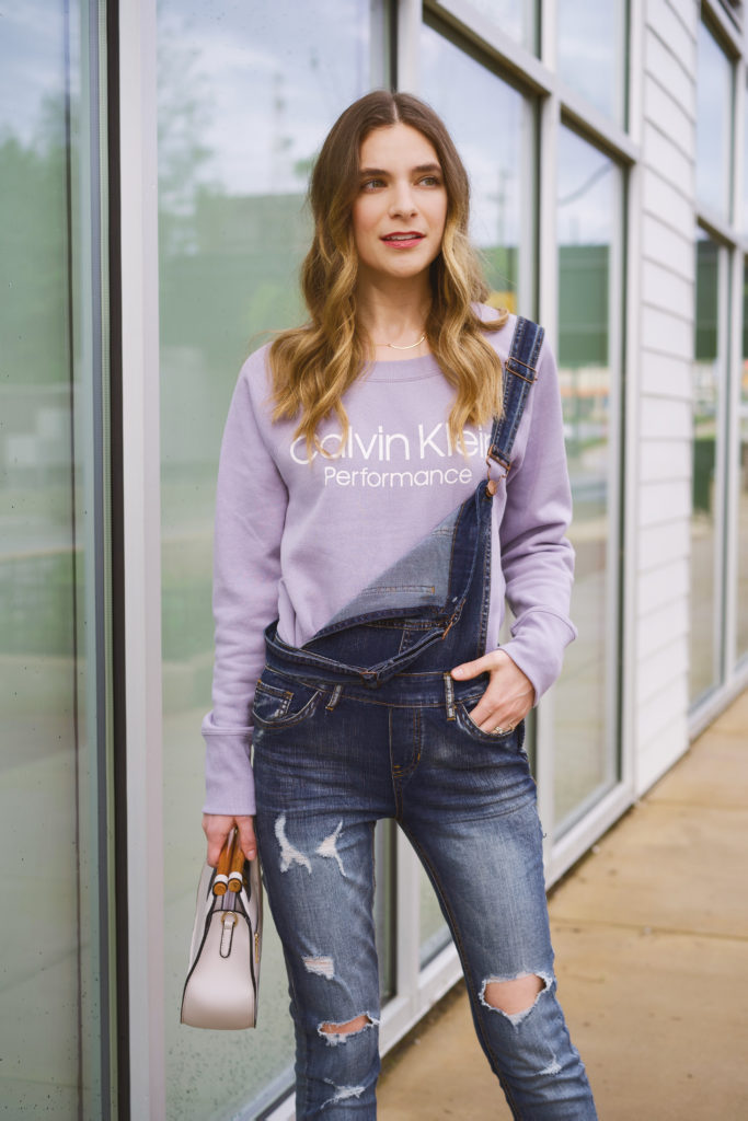 Lavender Calvin Klein Performance Sweatshirt 
