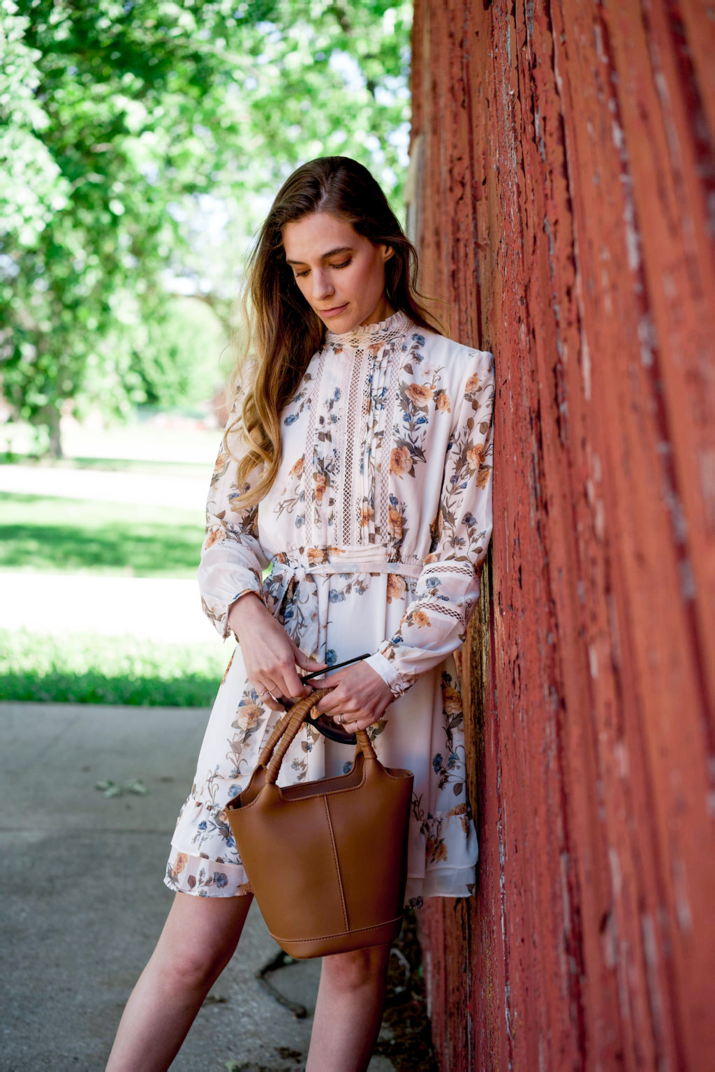 Floral Long Sleeve Dress Perfect For Summer The Dark Plum floral-long-sleeve-dress-perfect-for-summer-the-dark-plum