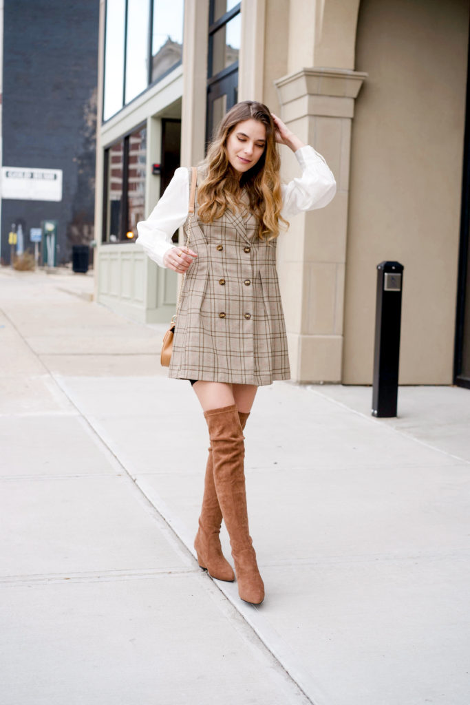 Brown over the knee boots
