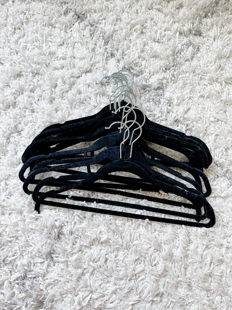 black velvet hangers