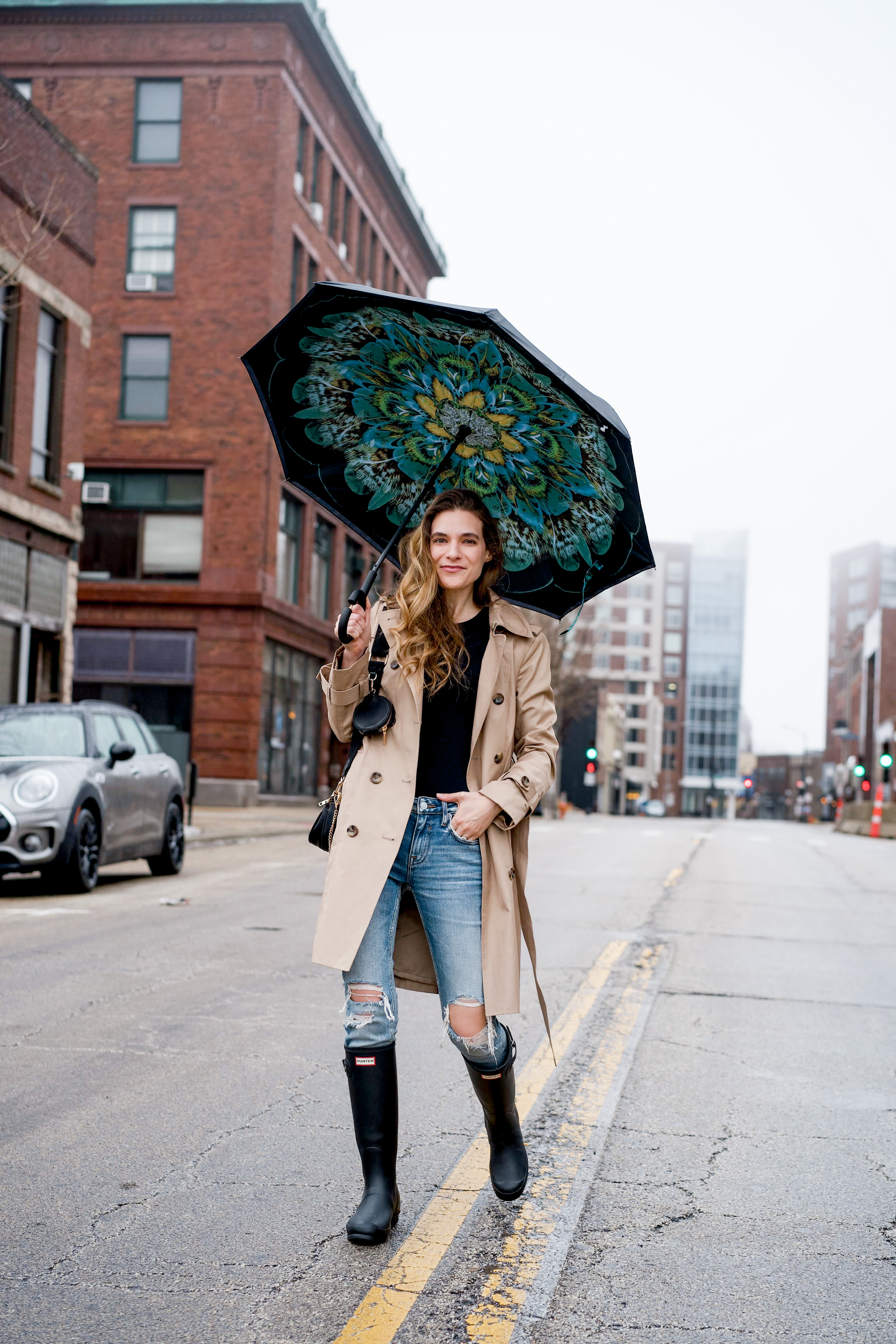 Rainy day attire. My trench is currently on sale! Outfit details