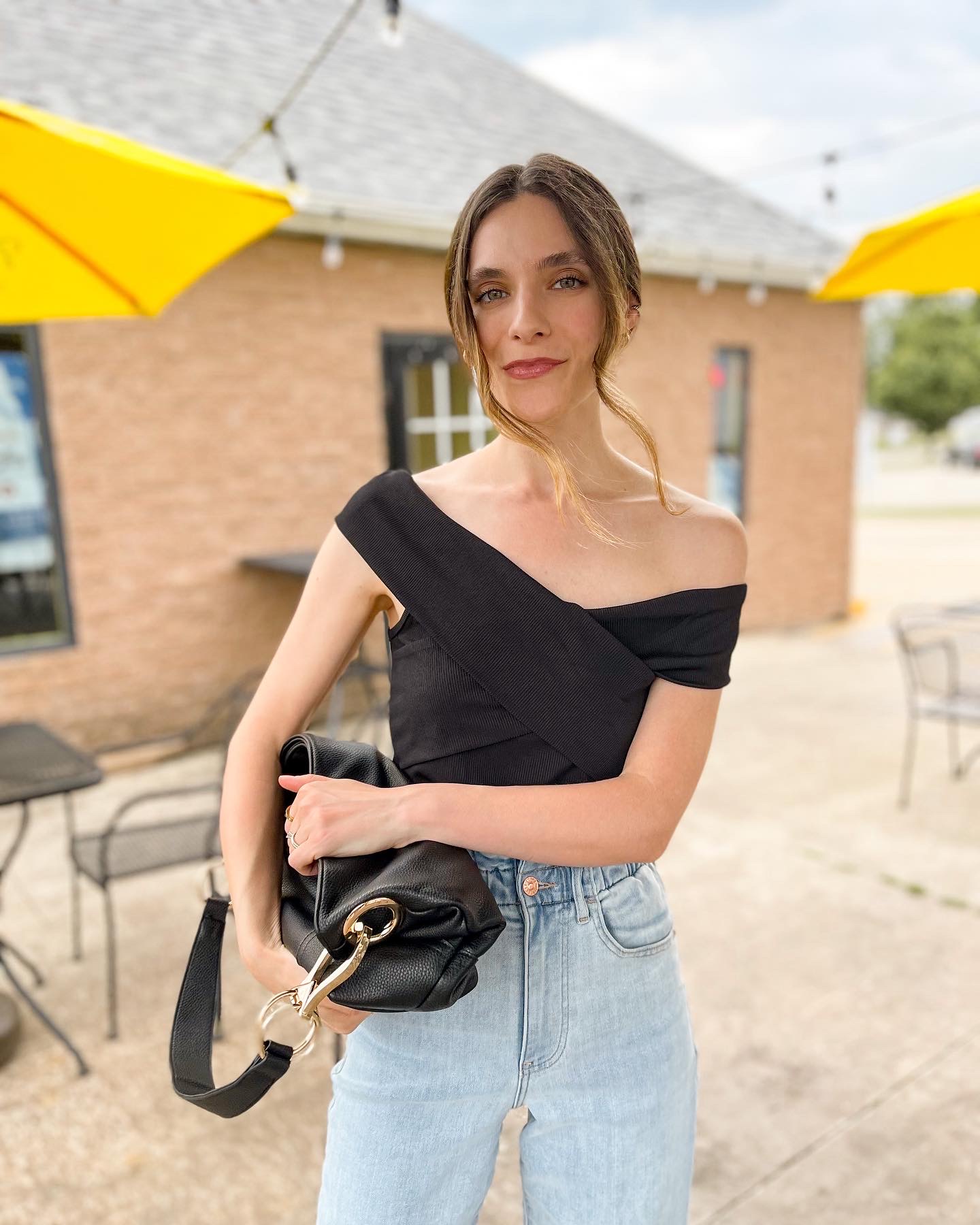 black off the shoulder top from amazon 